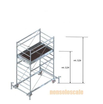 Trabattello in acciaio P7 + 1 piano lavoro H mt. 3,26 ITALIA   STP