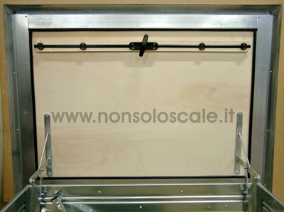 Scala retrattile terrazzo telaio zincato installazione