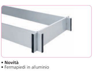 Cornice fermapiedi in alluminio piano lavoro  TI     STP