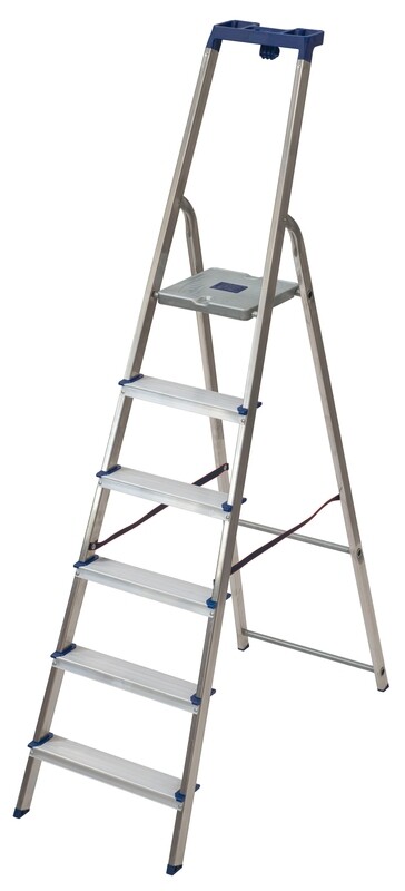 Scala in alluminio 6 gradini compreso pedana DELTA  FACAL