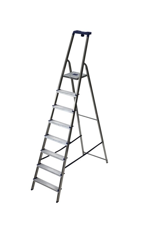 Scala in alluminio 8 gradini compreso pedana DELTA  FACAL