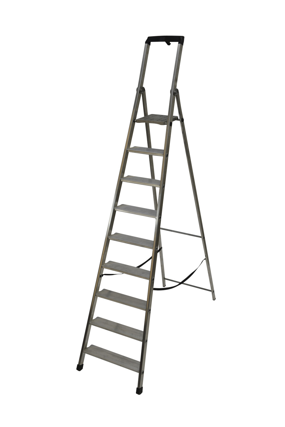 SCALA ALLUMINIO PIU' SU' MAXI 9 GRADINI COMPRESA PEDANA   FACAL
