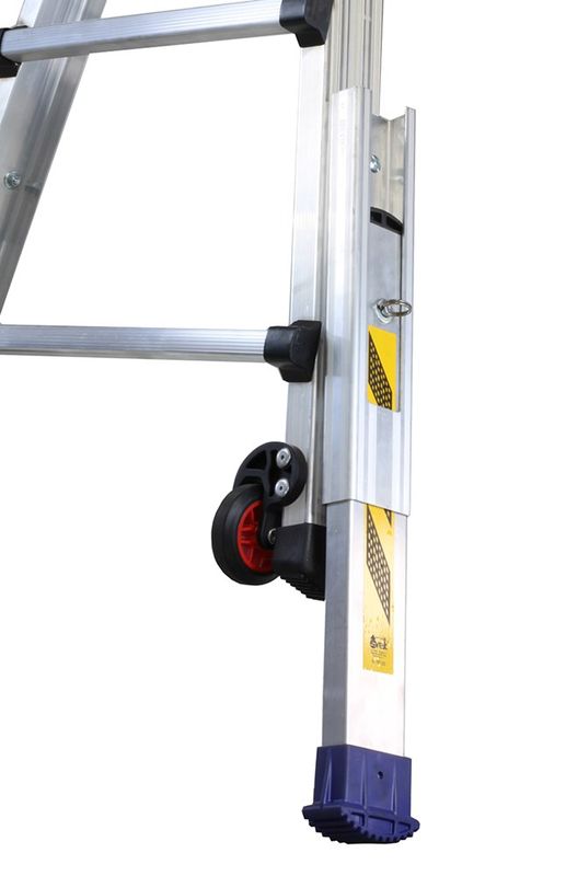 Scala alluminio 5+5 SCALISSIMA ELITE CON STABILIZZATORI