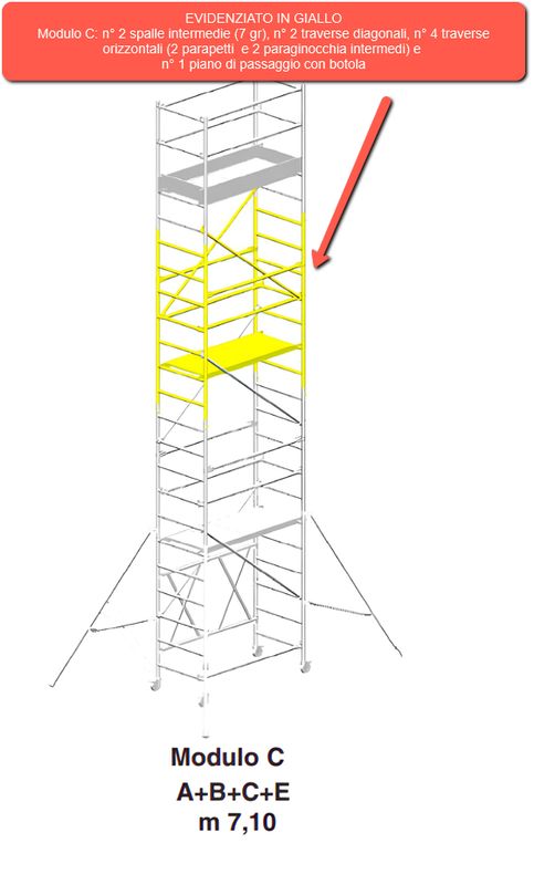 Modulo C trabattello ROLLER S SVELT