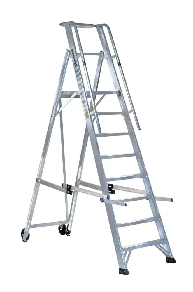 Scala in alluminio a castello 8  gradini compreso pedana VERA SVELT