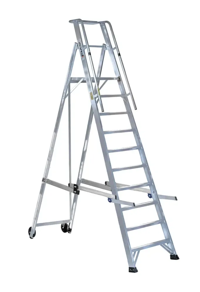 Scala in alluminio a castello 10 gradini compreso pedana VERA SVELT