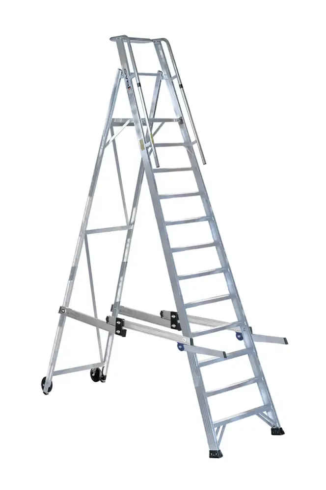 Scala in alluminio a castello 12 gradini compresa pedana VERA SVELT