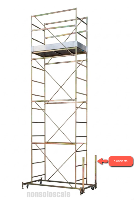 Trabattello Kappa STP 2 campate schema dimensionale tecnico