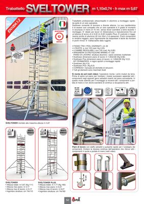 Sveltower Plus ATOWERPLUS217 trabattello compatto altezza lavoro 3,17 m