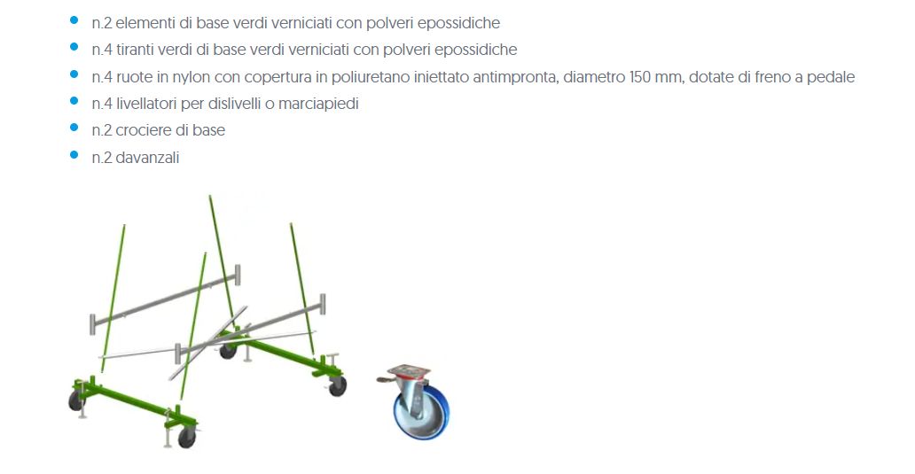 Base componibile (norme italiane D.LGS.81/08)  DINGO SVELT