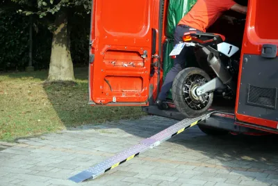 Rampa pieghevole moto scooter