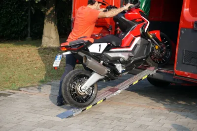 Rampa moto scooter alluminio