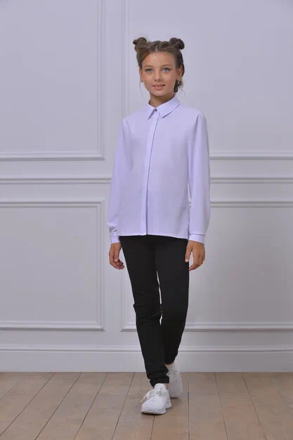 Блуза нарядная белый 015-22