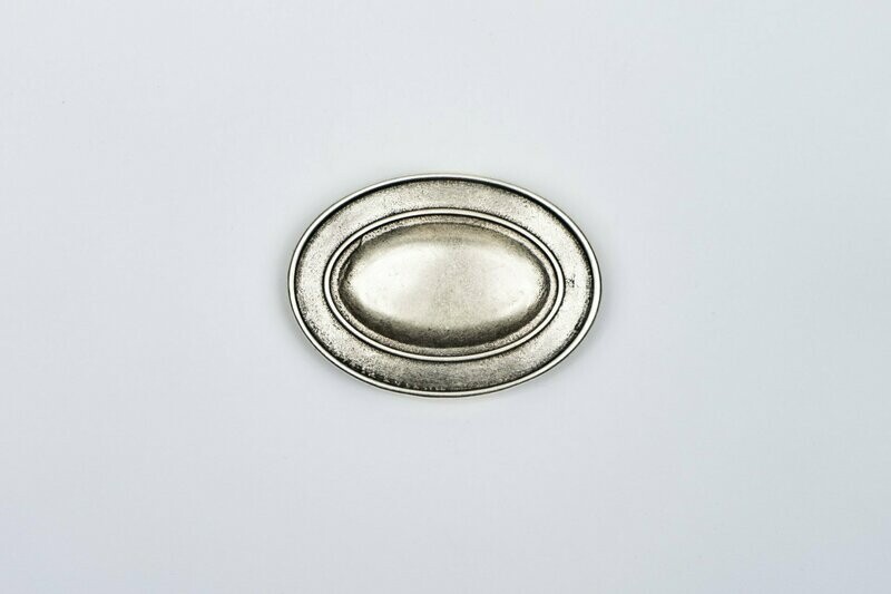 Oval gewölbt silber