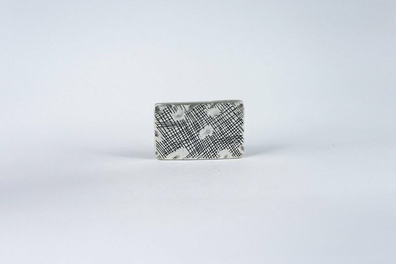 Rechteck Struktur silber