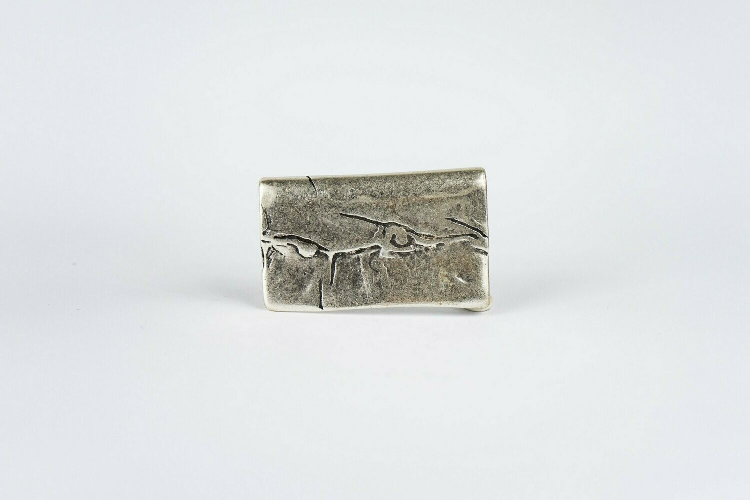 Rechteck Shabby silber