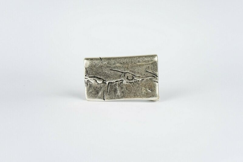 Rechteck Shabby silber
