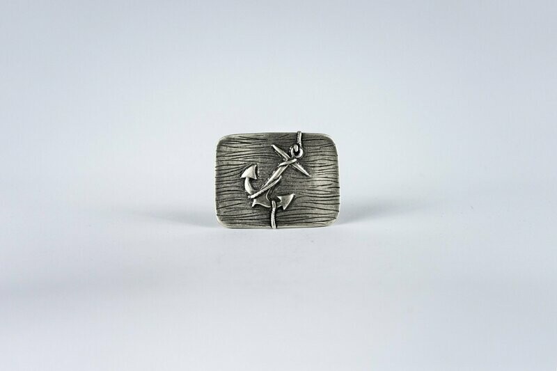 Rechteck Anker silber