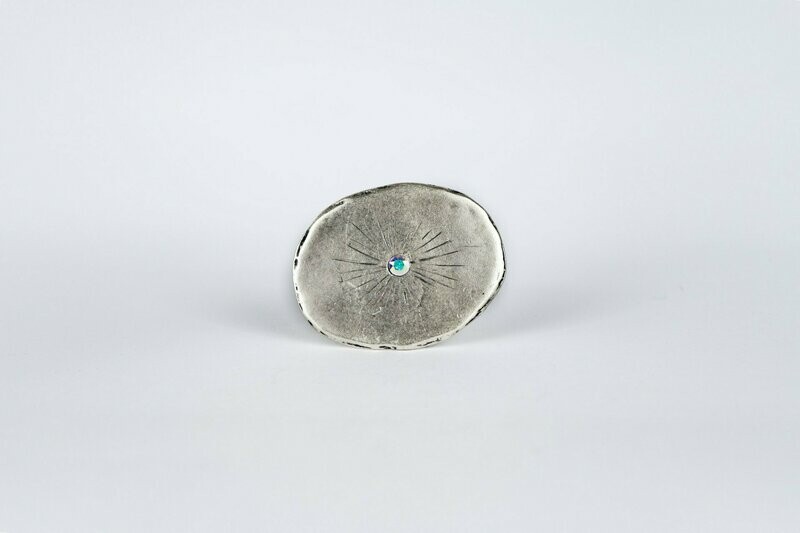 Strahl oval mit Swarowski Kristall Strahl oval mit Swarowski Kristall