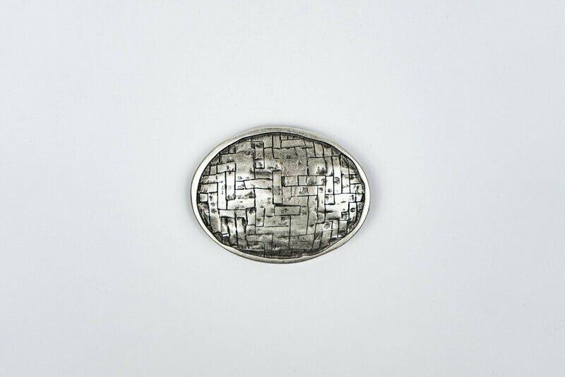 Oval gewebt silber
