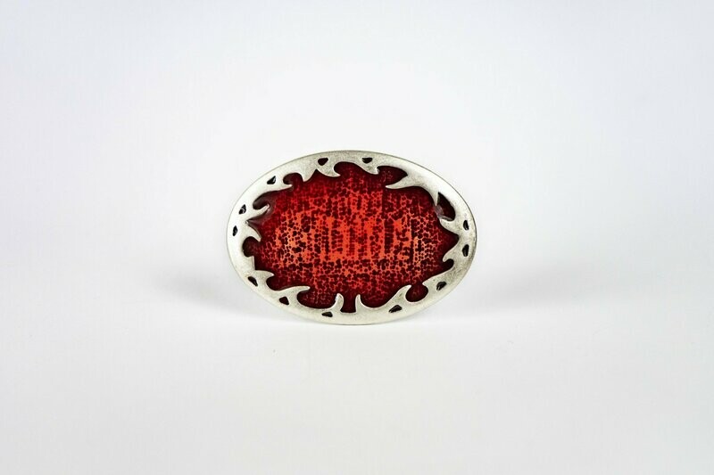 Oval Flamme rot