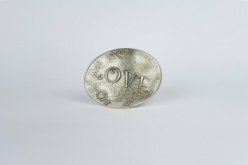 Oval Love silber