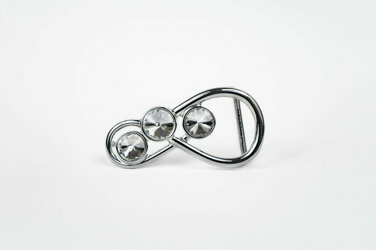 3 Kristalle silber
