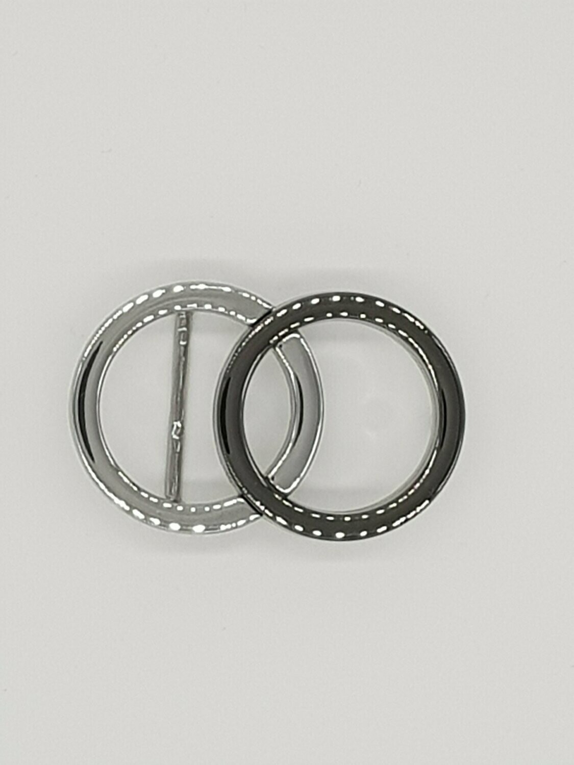 2 Kreise silber/schwarz