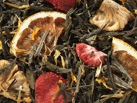 Grün-Weißteemischung, aromatisiert Grün-Weißteemischung, aromatisiert "Frühlingsanfang"
