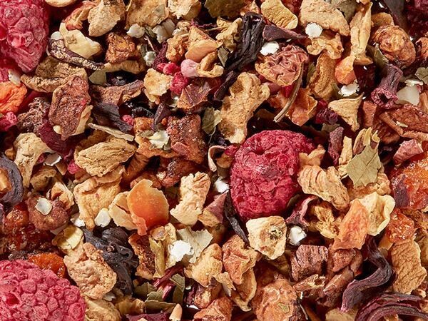 Früchteteemischung, aromatisiert Früchteteemischung, aromatisiert "Quinoa/Sanddorn/Himbeere"