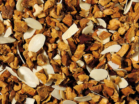 Früchteteemischung, aromatisiert Früchteteemischung, aromatisiert "Kirmes-Mandel" SÄUREARM