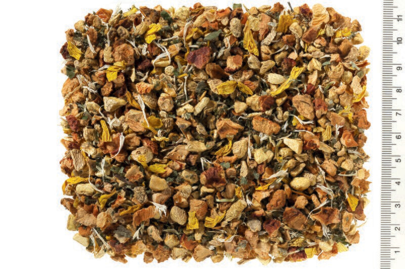 Kräuterteemischung, aromatisiert Kräuterteemischung, aromatisiert "Ingwer Typ Honigmilch"