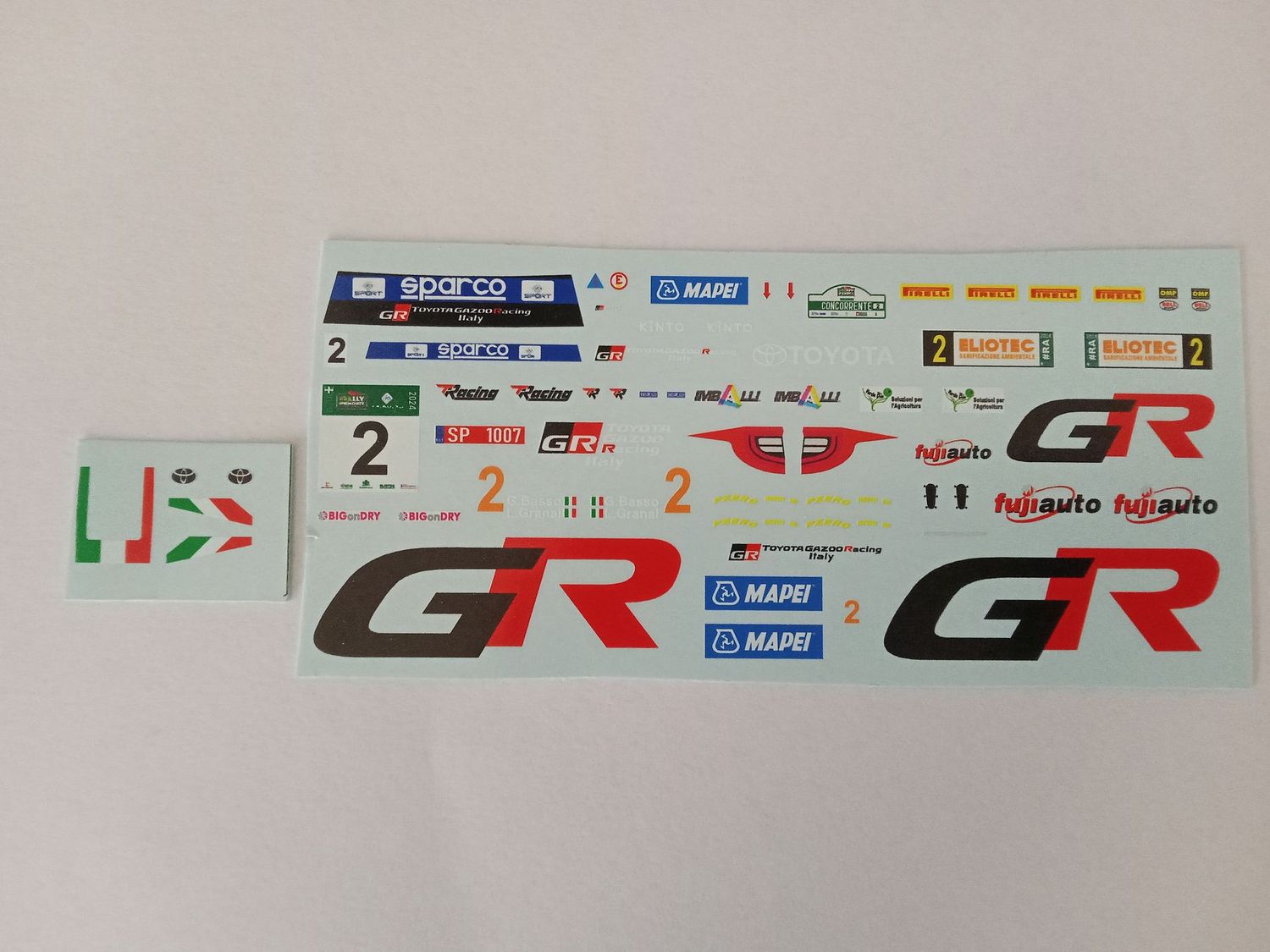 Toyota Yaris GR Rally 2 
Winner Rally Regione Piemonte Basso Granai