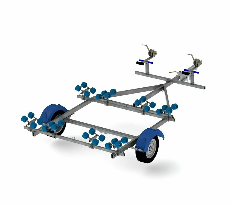 Jet Ski 750 kg double roller trailer