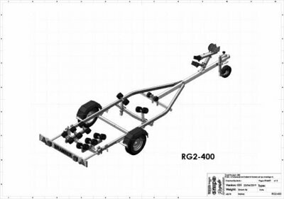 RG2/400 SWING 600 kg GVW, for boats up to 4.5m