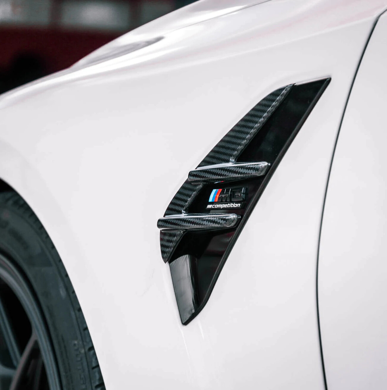 Sietenschutzblechabdeckung Carbon für BMW G80 M3 Pre Preg