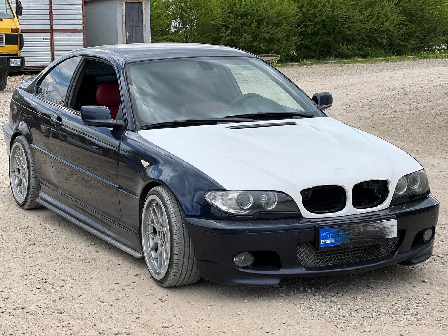 CS Matte Black Kidney Grilles For BMW E46 2003-2005 LCI Coupe & Convertible – 2-Door After-Facelift