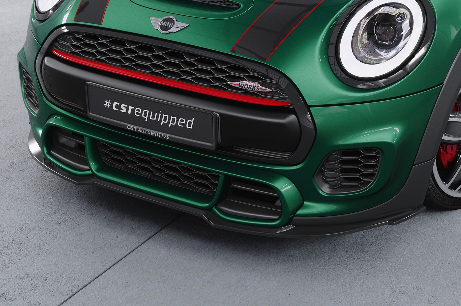 Frontspoiler | Cup-Spoilerlippe mit ABE für Mini F55, F56, F57 JCW-Trim CSL700 Frontspoiler | Cup-Spoilerlippe mit ABE für Mini F55, F56, F57 JCW-Trim CSL700