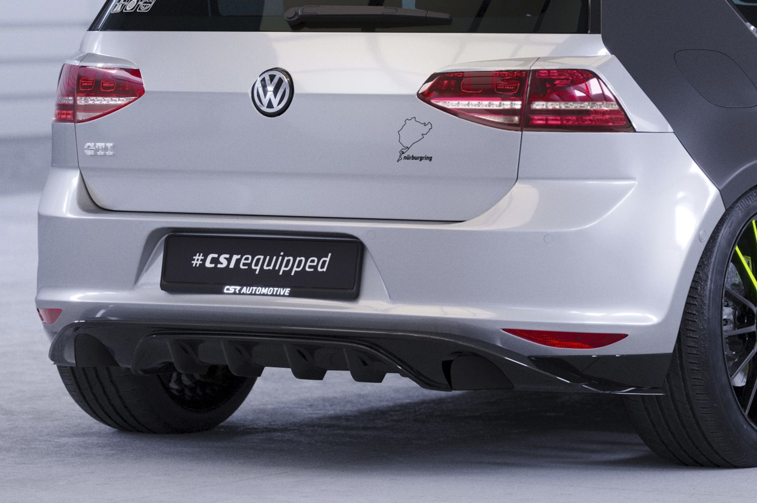 Diffusor | Heckansatz mit ABE für VW Golf 7 (Typ AU) Basis HA237