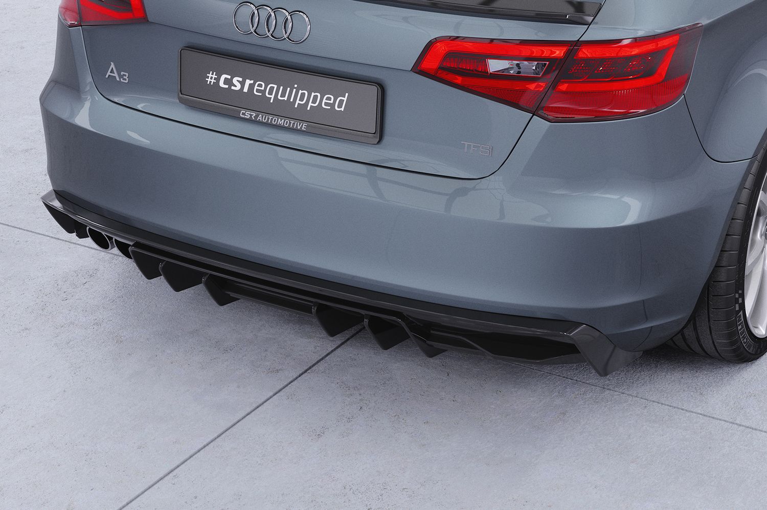 Diffusor | Heckansatz mit ABE für Audi A3 8V HA493