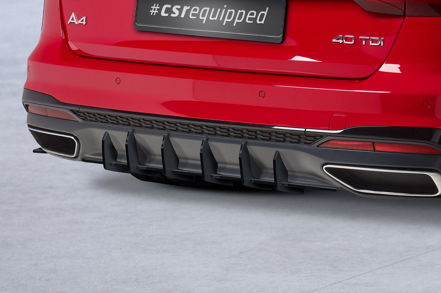 Racing Diffusor | Heckansatz für Audi A4 B9 (Typ 8W) Avant S-Line HA366 Racing Diffusor | Heckansatz für Audi A4 B9 (Typ 8W) Avant S-Line HA366