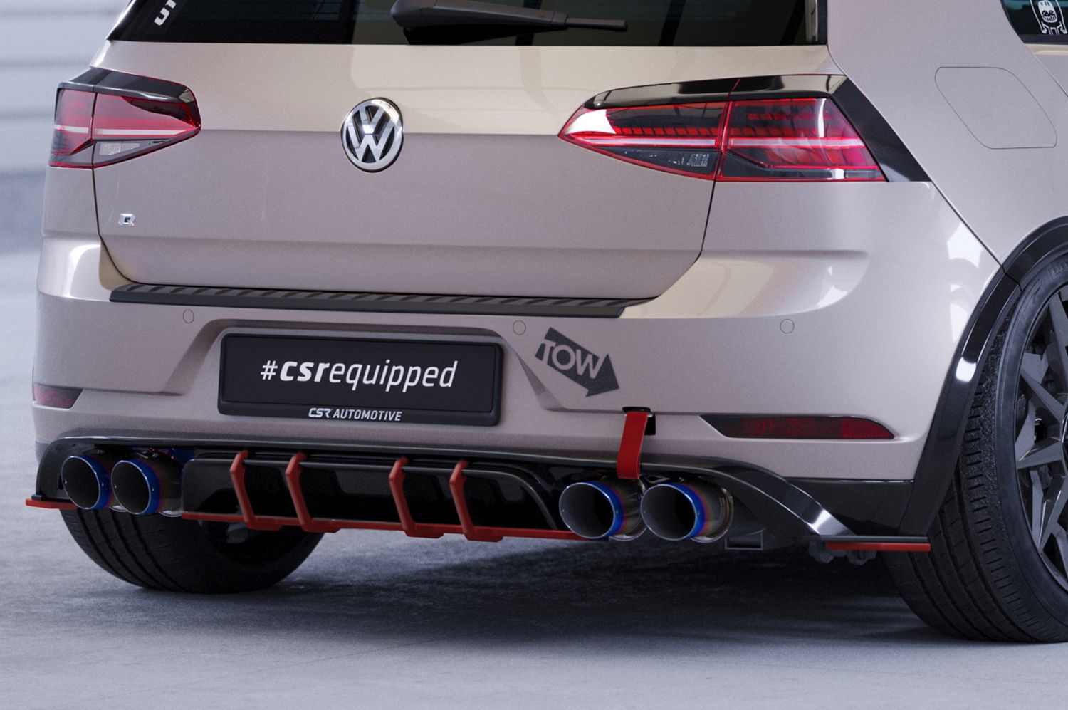 Racing Diffusor | Heckansatz für VW Golf 7 (Typ AU) R HA411 – Variante HA411-L
