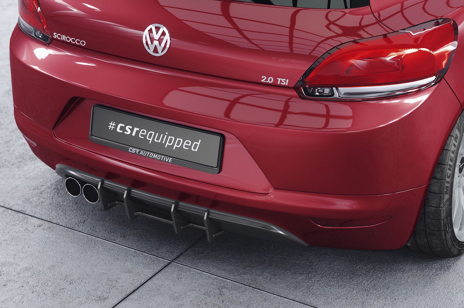 Racing Diffusor | Heckansatz für VW Scirocco 3 HA348-B Racing Diffusor | Heckansatz für VW Scirocco 3 HA348-B
