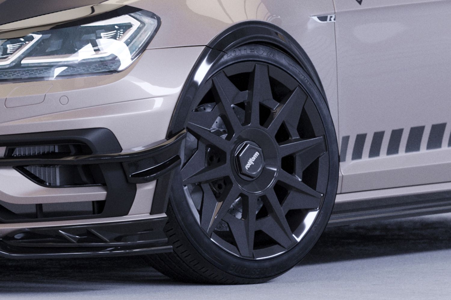 Kotflügelverbreiterung für VW Golf 7 (Typ AU) VB033 Kotflügelverbreiterung für VW Golf 7 (Typ AU) VB033