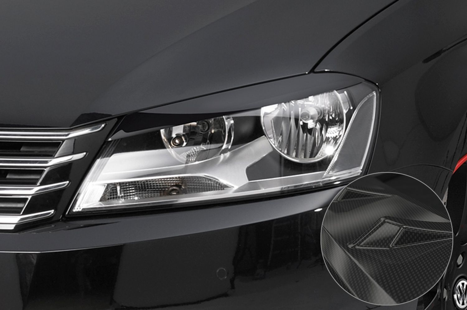 Scheinwerferblenden Carbon Look für VW Passat B7 SB142-C Scheinwerferblenden Carbon Look für VW Passat B7 SB142-C