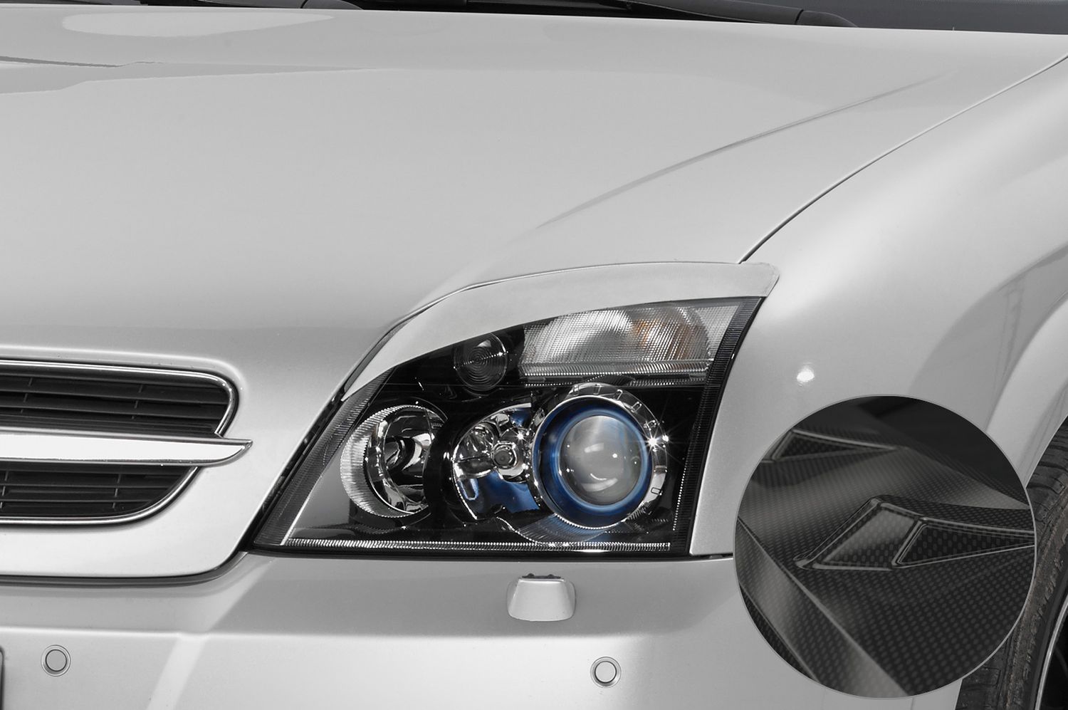 Scheinwerferblenden Carbon Look für Opel Vectra C / Signum SB193-C Scheinwerferblenden Carbon Look für Opel Vectra C / Signum SB193-C