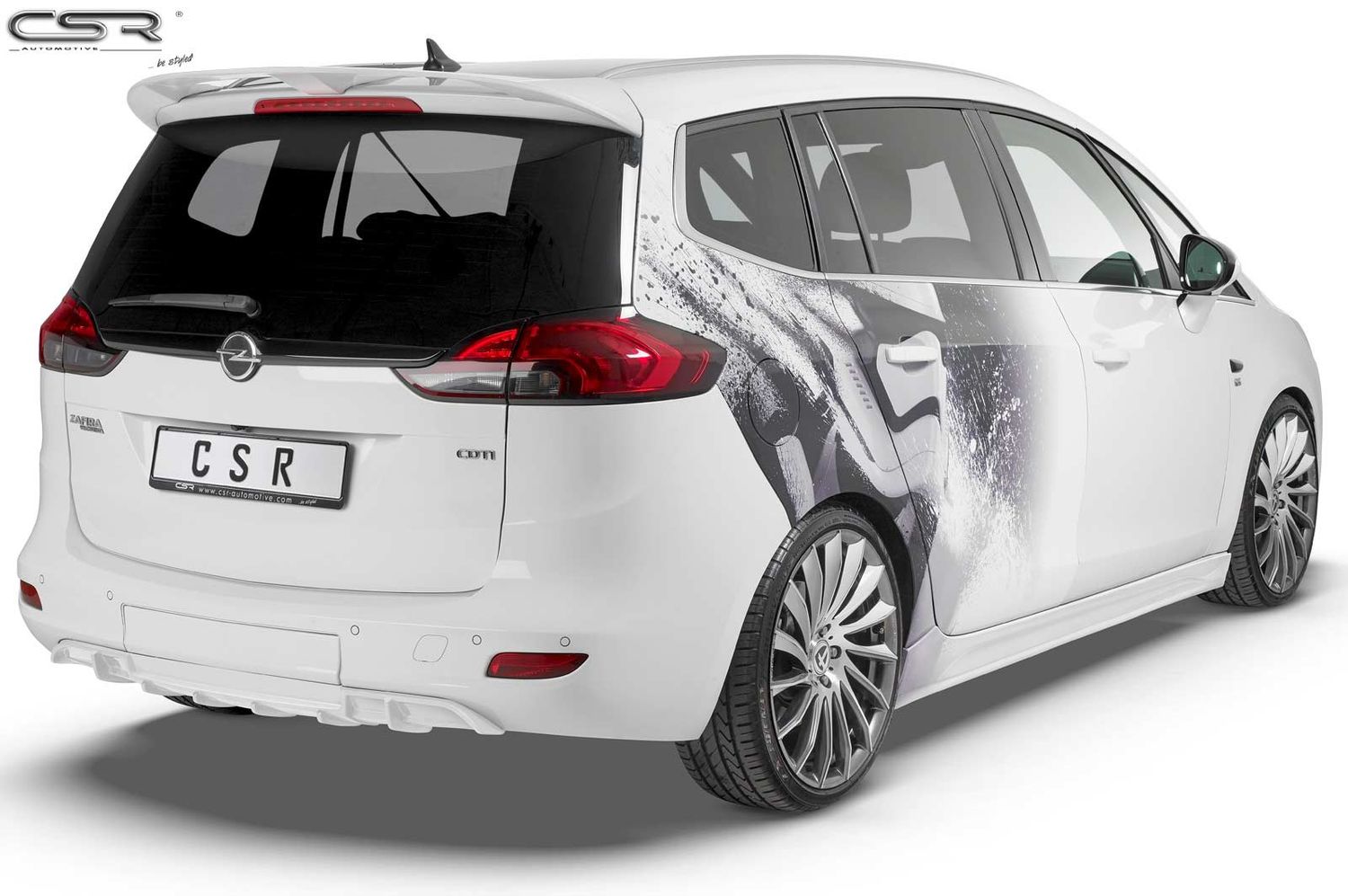 Diffusor | Heckansatz für Opel Zafira C Tourer mit Flex Fix HA229 Diffusor | Heckansatz für Opel Zafira C Tourer mit Flex Fix HA229