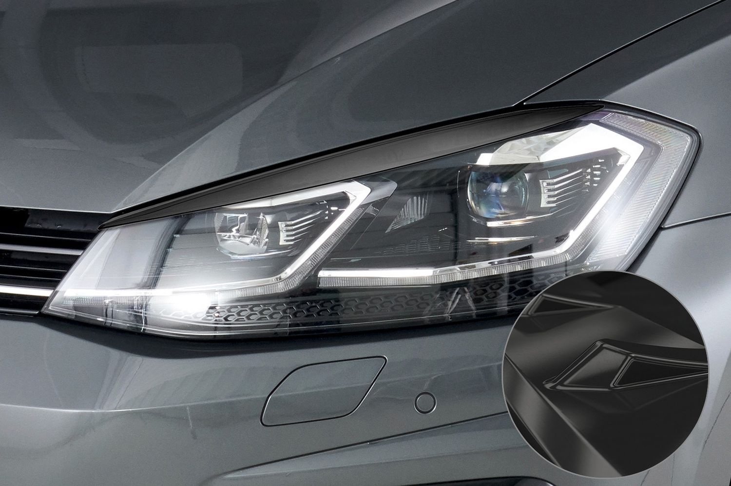 Scheinwerferblenden für VW Golf 7 (Typ AU) SB304-G Scheinwerferblenden für VW Golf 7 (Typ AU) SB304-G