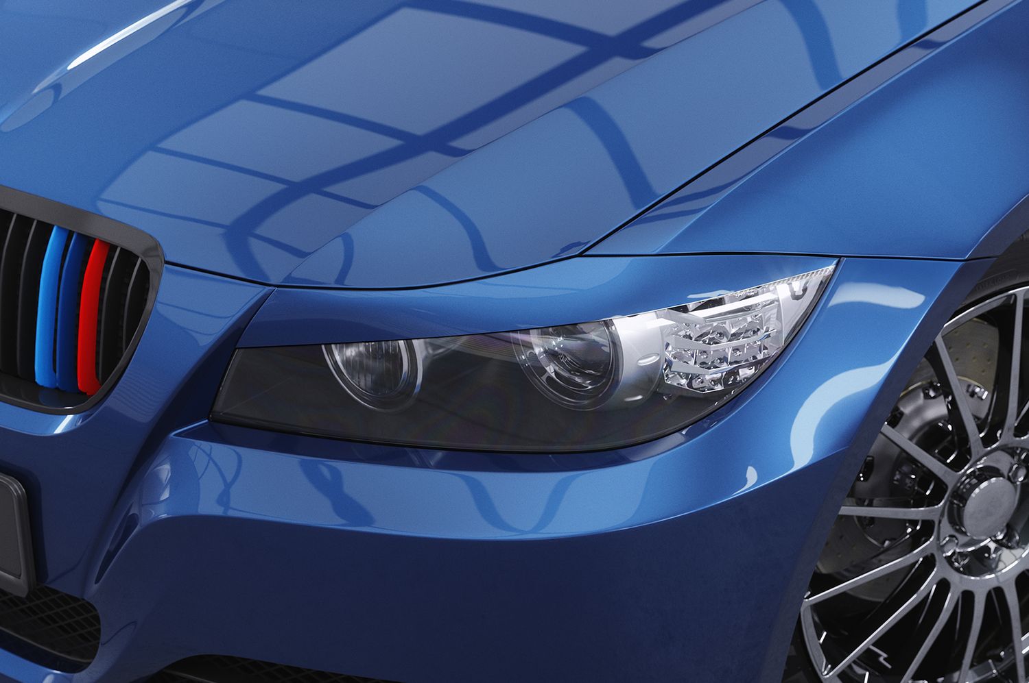 Scheinwerferblenden für BMW E90 / E91 3er SB056 Scheinwerferblenden für BMW E90 / E91 3er SB056
