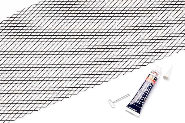 Zubehör Set universal Renngitter silber + Kleber PS006 Zubehör Set universal Renngitter silber + Kleber PS006